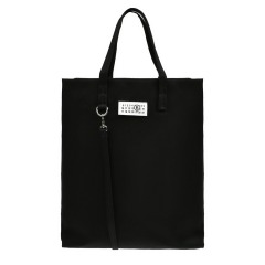 Сумка-шоппер с логотипом, черная MM6 Maison Margiela