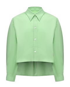 Асимметричная рубашка, зеленая MM6 Maison Margiela