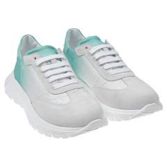 Белые кроссовки с градиентным принтом MSGM