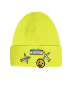 Желтая шапка с самолетиками Regina детская