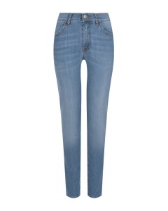 Голубые джинсы BOYFRIEND длиной 7/8 Pietro Brunelli