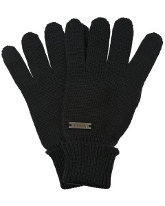 Черные перчатки из шерсти Il Trenino детские