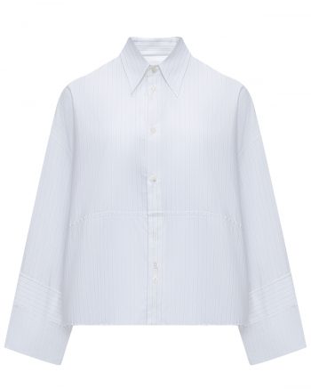 Укороченная белая рубашка MM6 Maison Margiela