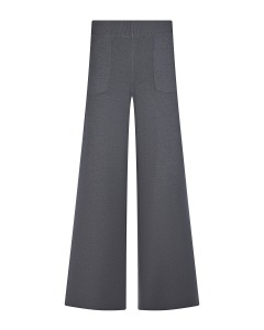 Темно-серые трикотажные брюки с накладными карманами Panicale