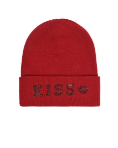 Красная шапка с надписью "Kiss" Regina детская