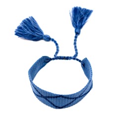 Синий браслет с кисточками Tais детский