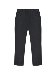 Базовые черные брюки из флиса Poivre Blanc детские
