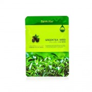 Farmstay Тканевая маска с натуральным экстрактом семян зеленого чая, 23 мл (Farmstay, Для лица)