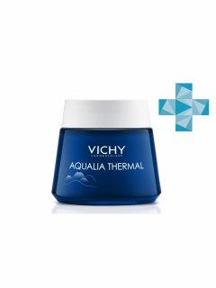 Vichy Ночной гель-маска для увлажнения чувствительной и усталой кожи лица Thermal Spa, 75 мл (Vichy, Aqualia Thermal)
