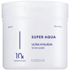 Missha Увлажняющие тонер-пэды для лица Ultra Hyalron, 90 шт (Missha, Super Aqua)