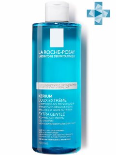 La Roche-Posay Мягкий физиологический шампунь для бережного очищения кожи головы и волос, 400 мл (La Roche-Posay, Kerium)