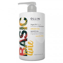 Ollin Professional Шампунь для сияния и блеска с аргановым маслом, 750 мл (Ollin Professional, Basic Line)