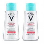 Vichy Комплект Мицеллярная вода с минералами для чувствительной кожи, 2 шт. по 100 мл (Vichy, Purete Thermal)