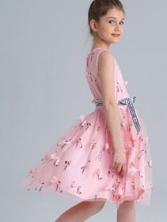Платье нарядное c 3D принтом для девочки