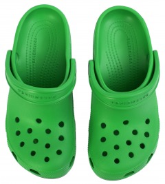 Зеленые мюли Madame Balenciaga x Crocs