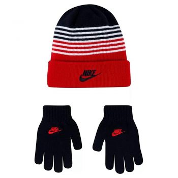 Детский набор: шапка и перчатки Nike Striped Beanie & Gloves Set