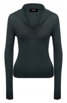 Пуловер-поло из кашемира и шелка MUST