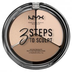 NYX Professional Makeup Тройная палетка для скульптурирования. 3 STEPS TO SCULPT FACE SCULPTING PALETTE